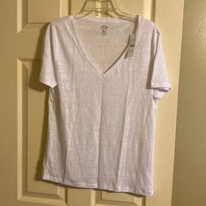 Two J crew Linen T Shirts